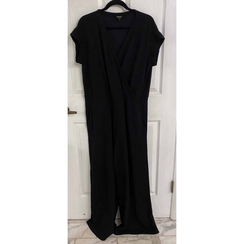 Worth New York Black Comfy Lounge Romper